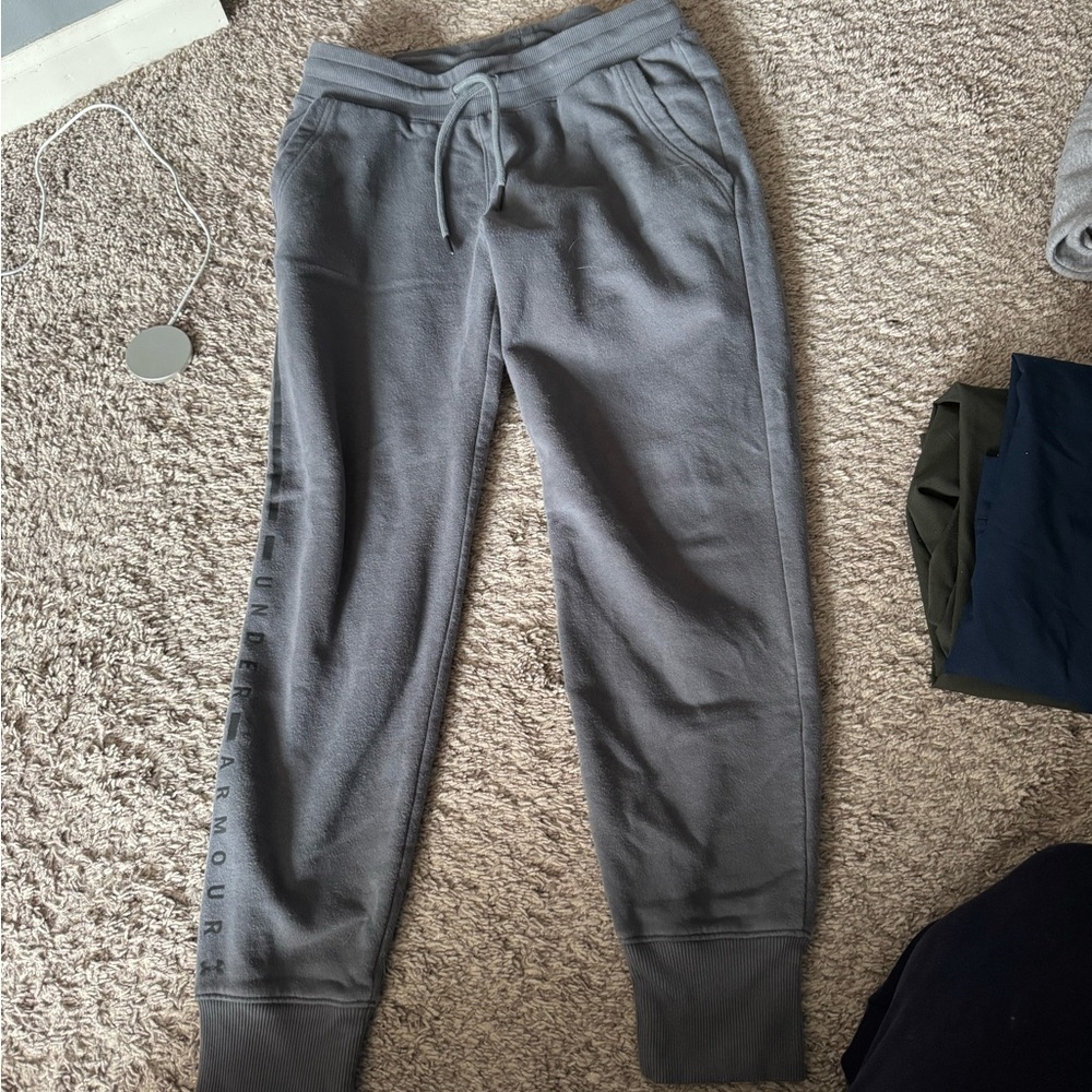 Under Armour Black Fleece-Lined Joggers